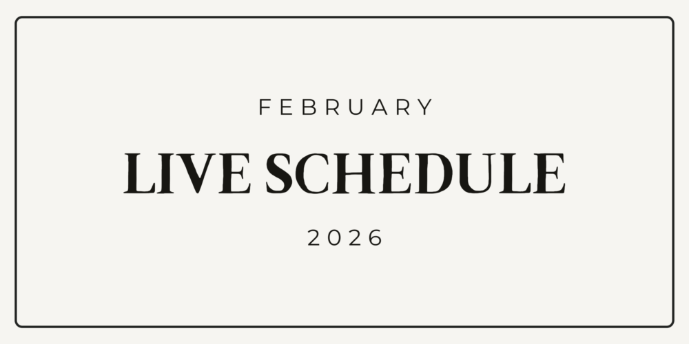 Live Schedule 202602